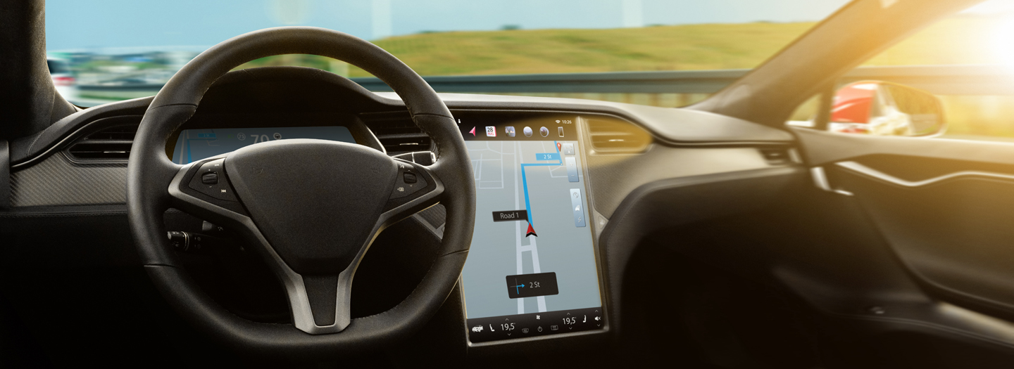 Automotive - Interior Central Console, Switch and Sun Visor